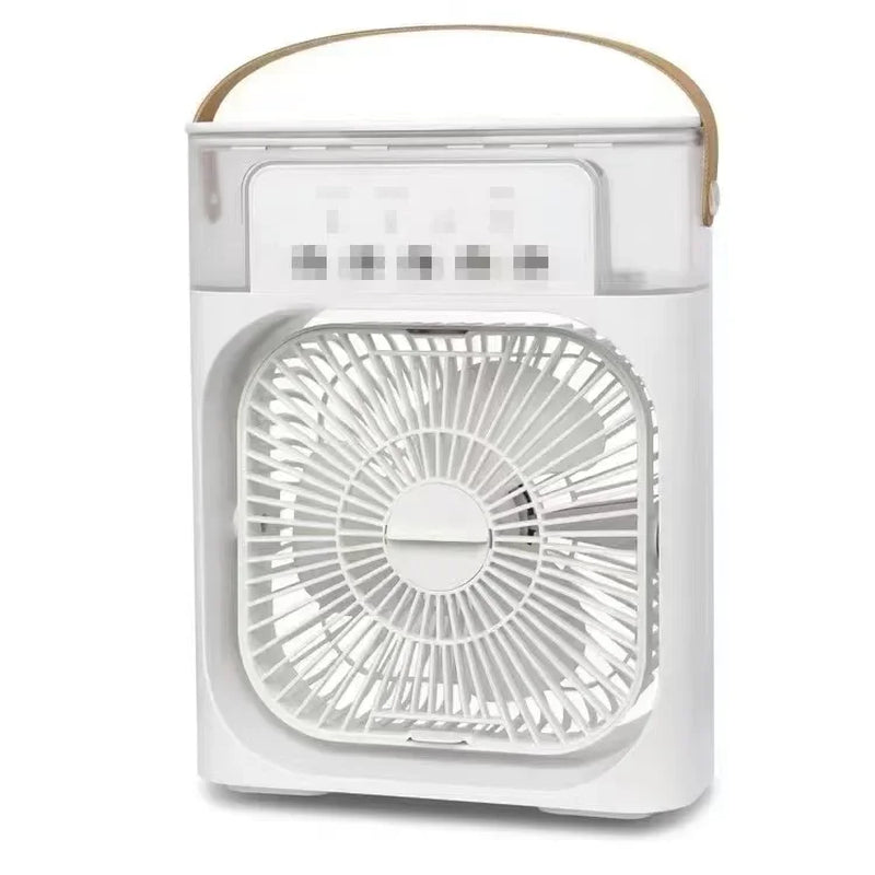 Portable Humidifier Fan Air Conditioner Household Small Air Cooler Hydrocooling Portable Air Adjustment for Office 3 Speed Fan